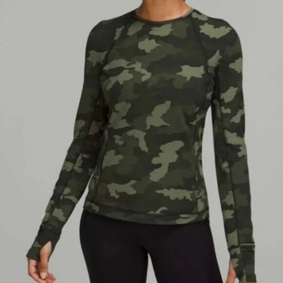 Lululemon NWT It's Rulu Run Long Sleeve Camouflage Shirt 10 - Picture 1 of 8